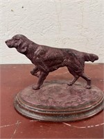 Vintage Irish Setter Bronze Dog
