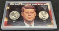 Display Of 2 Kennedy Half Dollars:
