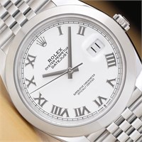 Rolex  Men Datejust Roman Numeral Watch