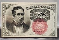 1874 Ten Cent Fractional Currency Note 5th Issue