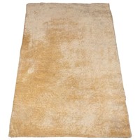 Beige Shag Cotton Rug, 7' 11" L  x 4' 11" W