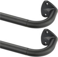 2 Pack Curtain Rod For Windows 48-84"