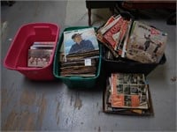 ASSORTMENT OF VINTAGE RECORDS - WATER DAMAGE
