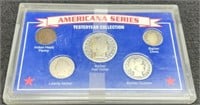 Display Of 5 Coins "Yesteryear Collection" inc/