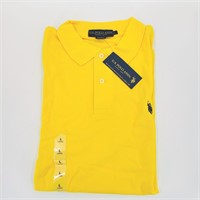 New U.S. ASSN Polo Yellow Polo Shirt Size Large