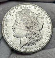 1881-S Morgan Silver Dollar BU