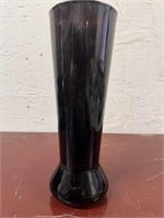 Vintage Dark Red Vase 9.25"