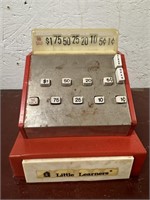 Vintage Little Learners Tin Toy Cash Register