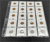 (20) 1913 Lincoln Cents