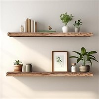 Ylyhsst Floating Shelves 24 Inches Long, Set Of 2