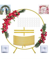 $43 (6.6ft) Gold Round Backdrop Stand