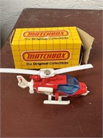 1985 Matchbox Mission Chopper w/ Box