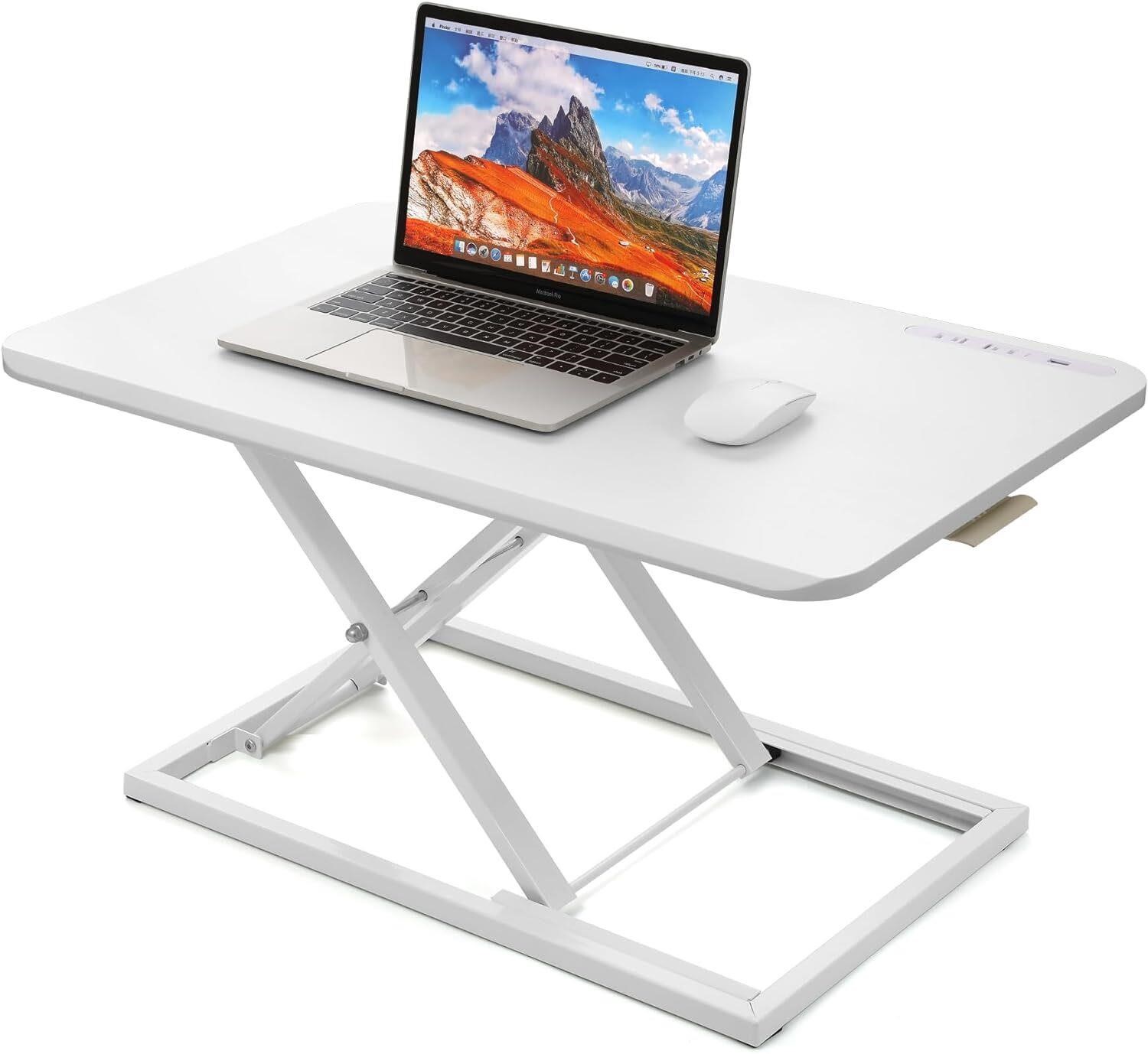 Standing 32inch White Desk Converter