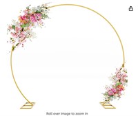 Wokceer Round Backdrop Stand 8FT Gold Wedding
