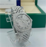 Rolex Men Datejust 12 Ct Diamond Watch