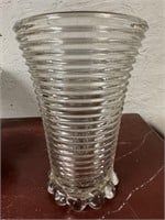 Vintage Anchor Hocking 8" Manhattan Glass Vase