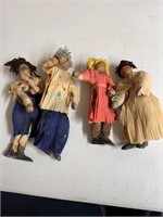 S/4 Antique 7" Wooden Dolls with Cast Feet