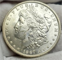 1887 Morgan Silver Dollar BU