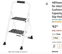 HBTower 2 Step Ladder, 2 Step Stool for Adults,