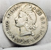 1975 Dominican Republic 1/2 Peso