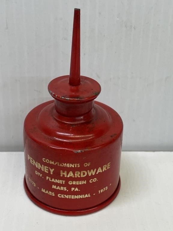 1973 Mars Hardware Centennial Oil Can
