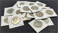 (21) 1966 Kennedy Half Dollars Au+ 40% Silver