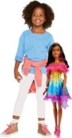 28" Large Barbie Doll with Dark Brown Hair