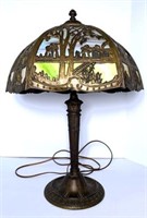 Brass Tiffany Style Table Lamp