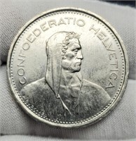 1979 Switzerland 5 Frances Coin
