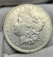 1895-O Morgan Silver Dollar XF+