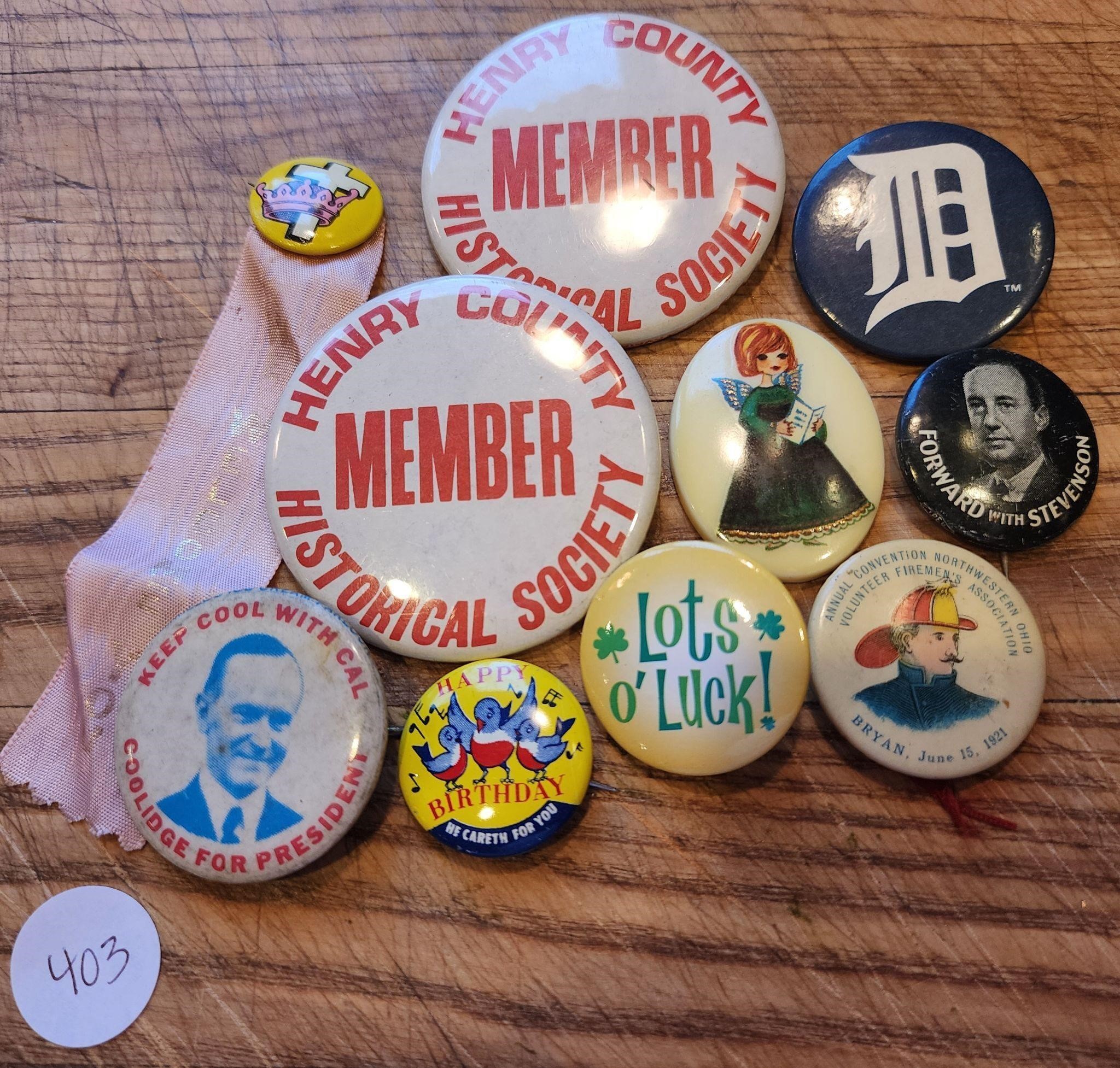 Political Badges, More
