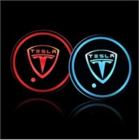 KYLEXY Fit Tesla Led Cup Holder Lights Insert fo