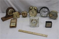 Clocks: Sharp, Westclox, Starover, & Timex