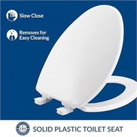 $52 - BEMIS 7300SLEC 000 Toilet Seat Will Slow Clo