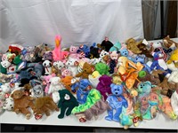 LOT OF 100 TY BEANIE BABIES