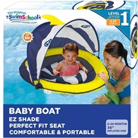 SwimSchool Baby Pool Float  6-24 Months  Navy