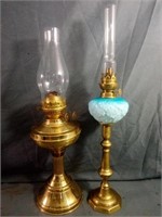 Absolutely Beautiful Vintage Oil Lamps Measure