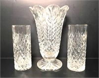 Crystal Vases Lot of 3