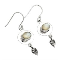 Sterling Silver Srilankan Moonstone Earrings