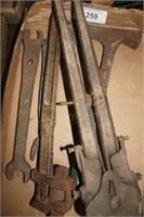 Lineman Snips, Roofer Hammer, Pipe Wrench And