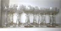 Etched Crystal Stemware Wine &