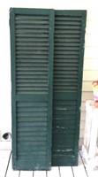 Pair Louvered Shutters