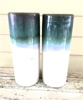 Pair Glazed Ceramic Vases