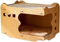 Large Cat Scratcher Cardboard Cat House Lounge Bed