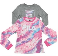 Fila Girl's 2 Piece Long Sleeve Shirts, 14/16