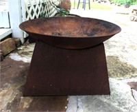 Metal Fire Pit Two Pieces