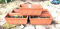 Terracotta Planters Lot of 5