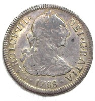 1788-DA 2 Reales VF+ Chile