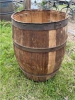 24 inch tall wood keg
