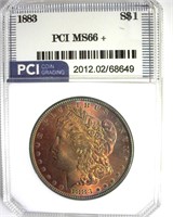 1883 Morgan MS66+ LISTS $750